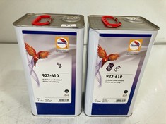 2 X GLASURIT HS CLEAR COAT FAST DRYING - ITEM NO. 923-610 (COLLECTION ONLY)