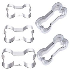 QUANTITY OF ASSORTED ITEMS TO INCLUDE 9 PCS DOG BONE COOKIE CUTTER SET, SOURCETON ASSORTED SIZES STAINLESS STEEL DOG BONE BISCUIT COOKIE FOR HOMEMADE TREATS: LOCATION - RACK A