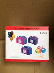 QUANTITY OF ASSORTED ITEMS TO INCLUDE ELECTRIC BALLOON PUMP: LOCATION - RACK B