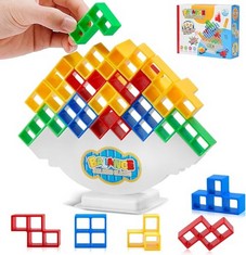 20 X SDZ MO TETRA TOWER BALANCE GAME,SWING STACK BALANCE TOY,DIY ASSEMBLING VERSATILE TOY STACKING BLOCKS BALANCE PUZZLE ASSEMBLY BRICKS GIFT FOR KIDS (48PCS) - TOTAL RRP £100: LOCATION - RACK C