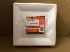 10 X PLANT BASED COMPOSTABLE 10 INCH PLATES: LOCATION - RACK D