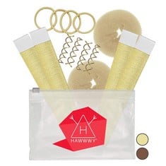 20 X HAWWWY 12-PIECE HAIR BUN MAKER KIT - DONUT BUN ACCESSORIES FOR UPDOS, BALLET BUNS, AND TWISTS - IDEAL HAIR TOOLS FOR WOMEN, GIRLS, AND TEENS - INCLUDES 2 DONUTS, 2 MAGIC SNAP ROLLS, AND 4 SPIN P