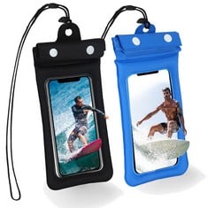 QUANTITY OF ASSORTED ITEMS TO INCLUDE WATERPROOF PHONE POUCH, WATERPROOF PHONE CASE WITH LANYARD FOR SWIMMING/DIVING/RAFTING, WATERPROOF BAG FOR IPHONE 14 13 12 11 PRO MAX XR X XS SAMSUNG S23 HUAWEI