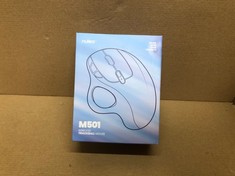 QUANTITY OF ASSORTED ITEMS TO INCLUDE NULEA M501 WIRELESS TRACKBALL MOUSE, RECHARGEABLE ERGONOMIC MOUSE, EASY THUMB CONTROL, PRECISE & SMOOTH TRACKING, 3 DEVICE CONNECTION (BLUETOOTH OR USB), COMPATI