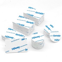 28 X HOOEY DOUBLE SIDED STICKY PADS, 80PCS ADHESIVE FOAM PADS MOUNTING PADS, SQUARES (5X3CM) AND ROUND (DIAMETER 3CM) - TOTAL RRP £140: LOCATION - RACK F