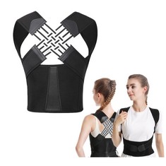 23 X WINNSELL XXL SIZE ADJUSTABLE POSTURE CORRECTOR ROLL FOR GIRLS BOYS BACK POSTURE WITH SHOULDER LUMBAR SUPPORT BELT STRETCHABLE BREATHABLE BACK SUPPORT POSTURE BACK BRACE (XXL) DRAW PAPER ROLL - T