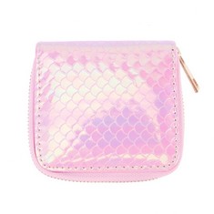 QUANTITY OF ASSORTED ITEMS TO INCLUDE TENDYCOCO COIN PURSE MERMAID COIN BAG IRIDESCENT CHANGE PURSE CREDIT CARD HOLDER FOR GIRLS KIDS WALLET: LOCATION - RACK F