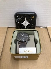 FOSSIL SPORT TOURER WATCH FOR MEN, CHRONOGRAPH MOVEMENT WITH STAINLESS STEEL OR LEATHER STRAP,BLACK,42 MM.: LOCATION - A RACK