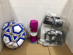 QUANTITY OF SPORT ITEMS TO INCLUDE RED ENGLAND FOOTBALL: LOCATION - B RACK