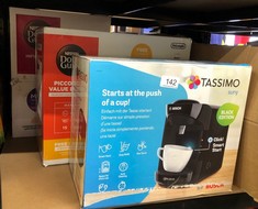 QUANTITY OF ITEMS TO INCLUDE TASSIMO BY BOSCH SUNY 'SPECIAL EDITION' TAS3102GB COFFEE MACHINE,1300 WATT, 0.8 LITRE - BLACK: LOCATION - B RACK