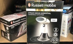 QUANTITY OF ITEMS TO INCLUDE RUSSELL HOBBS PEARL GLIDE STEAM IRON, PEARL INFUSED CERAMIC SOLEPLATE FOR SMOOTHER GLIDE, 315ML WATER TANK, 150G STEAM SHOT, 40G CONTINUOUS STEAM, ANTI-DRIP & ANTI-CALC F