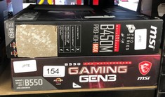 MSI GAMING GEN3 B550 MOTHERBOARD & MSI B450M PRO-VDH GAMING MOTHERBOARD: LOCATION - B RACK