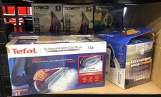 QUANTITY OF ITEMS TO INCLUDE TEFAL STEAM IRON, ULTRAGLIDE ANTI-SCALE PLUS, GREY & PURPLE, FV5872: LOCATION - B RACK