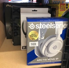 QUANTITY OF ITEMS TO INCLUDE STEELSERIES ARCTIS NOVA 1P FOR PLAYSTATION - PS5 GAMING HEADSET - HI-FI DRIVERS - 360° SPATIAL AUDIO - AIRWEAVE MEMORY FOAM EAR CUSHIONS - LIGHTWEIGHT - ALSO COMPATIBLE W