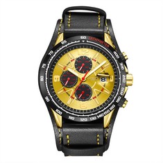 GAMAGES OF LONDON LIMITED EDITION HAND ASSEMBLED GAUGE RACER AUTOMATIC YELLOW WATCH SKU:GA1772 RRP £710: LOCATION - A RACK