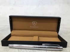 RUCKSTUHL STAINLESS STEEL LUXURY PEN RRP £80: LOCATION - A RACK