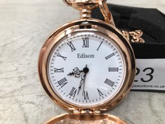 MENS EDISON POCKET WATCH: LOCATION - A RACK