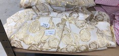 5 X CHILDRENS GOLD FLORAL DRESS SIZE 12-18 MONTHS + X4 FLORAL KNICKERS SIZE 12-18M TOTAL RRP £250:: LOCATION - C RACK