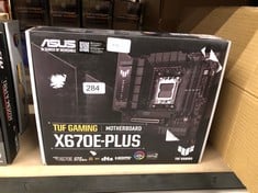 ASUS TUF GAMING X670E-PLUS AMD RYZEN AM5 ATX MOTHERBOARD, 16 POWER STAGES, PCIE 5.0, DDR5 MEMORY, FOUR M.2 SLOTS, 2.5 GB ETHERNET, USB4 HEADER AND AURA SYNC.:: LOCATION - C RACK