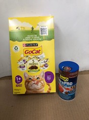 QUANTITY OF ITEMS TO INCLUDE GO-CAT® WITH DUCK AND CHICKEN MIX DRY CAT FOOD 750G: LOCATION - F RACK