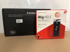 IRIG HD2 DIGITAL GUITAR INTERFACE & KOMPLETE AUDIO 6 PREMIUM 6-CHANNEL AUDIO INTERFACE: LOCATION - F RACK