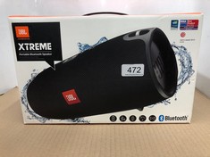 JBL XTREME PORTABLE WIRELESS SPLASHPROOF BLUETOOTH SPEAKER - BLACK.: LOCATION - G RACK