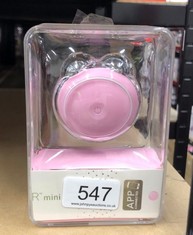 FOREO BEAR MINI TARGETED MICROCURRENT FACE LIFT DEVICE - VISIBLE NON-INVASIVE FACE LIFT - PEARL PINK.: LOCATION - G RACK