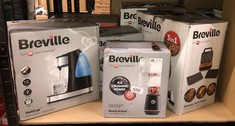 QUANTITY OF ITEMS TO INCLUDE BREVILLE BLEND ACTIVE PERSONAL BLENDER & SMOOTHIE MAKER | 350W | 1 PORTABLE BLEND ACTIVE BOTTLE (600ML) | LEAK PROOF LID | BLACK & GOLD [VBL251]: LOCATION - H RACK