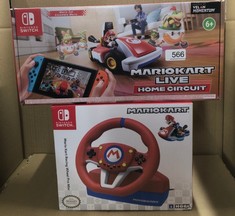 MARIO KART LIVE: HOME CIRCUIT - MARIO (NINTENDO SWITCH) & NINTENDO MARIO KART RACING WHEEL PRO MINI: LOCATION - H RACK