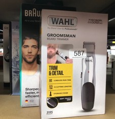 QUANTITY OF ITEMS TO INCLUDE WAHL GROOMSMAN RECHARGEABLE BEARD TRIMMER, FATHER'S DAY GIFT, BEARD TRIMMERS FOR MEN, STUBBLE TRIMMER, MALE GROOMING SET, CORDLESS BEARD TRIMMER, BEARD CARE KIT: LOCATION