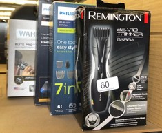 QUANTITY OF ITEMS TO INCLUDE REMINGTON BARBA BEARD TRIMMER (ADVANCED CERAMIC BLADES, POP-UP DETAIL TRIMMER, ADJUSTABLE ZOOM WHEEL, 9 LENGTH SETTINGS, COMB ATTACHMENT, CORD OR CORDLESS, 40-MINUTE RUNT