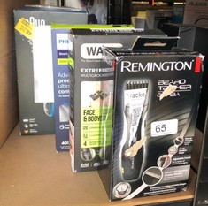 QUANTITY OF ITEMS TO INCLUDE REMINGTON BARBA BEARD TRIMMER (ADVANCED CERAMIC BLADES, POP-UP DETAIL TRIMMER, ADJUSTABLE ZOOM WHEEL, 9 LENGTH SETTINGS, COMB ATTACHMENT, CORD OR CORDLESS, 40-MINUTE RUNT