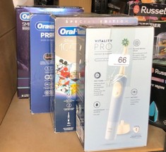 QUANTITY OF ITEMS TO INCLUDE ORAL-B VITALITY PRO ELECTRIC TOOTHBRUSHES ADULTS, MOTHERS DAY GIFTS FOR HER / HIM, 1 HANDLE, 2 TOOTHBRUSH HEADS, 3 BRUSHING MODES INCLUDING SENSITIVE PLUS, 2 PIN UK PLUG,