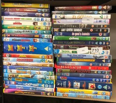 QUANTITY OF DVD'S TO INCLUDE THUNDERBIRDS - ID MAY BE REQUIRED: LOCATION - BACK RACK