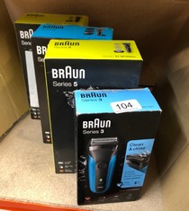 QUANTITY OF ITEMS TO INCLUDE BRAUN SERIES 5 51-W1600S ELECTRIC SHAVER FOR MEN, ELECTRIC RAZOR FOR MEN WITH EASYCLICK BODY GROOMER ATTACHMENT, EASYCLEAN, WET & DRY, RECHARGEABLE, CORDLESS FOIL RAZOR,