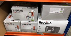 QUANTITY OF ITEMS TO INCLUDE BREVILLE BLEND ACTIVE PERSONAL BLENDER & SMOOTHIE MAKER | 350W | FAMILY PACK | 4 PORTABLE BLEND ACTIVE BOTTLES (300ML | 600ML) | LEAK PROOF LIDS | WHITE & GREEN [VBL252]: