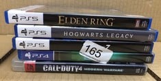 QUANTITY OF CONSOLE GAMES TO INCLUDE ELDEN RING SHADOW OF THE NERDTREE EDITION (PS5): LOCATION - C RACK