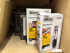 QUANTITY OF ITEMS TO INCLUDE WAHL COLOUR PRO CORDLESS HAIR CLIPPER KIT, NECK DUSTER, COLOUR CODED COMBS, HAIR CLIPPERS FOR MEN, HEAD SHAVER, MEN'S HAIR CLIPPER, EASY HOME HAIRCUTTING, FAMILY HAIRCUTS