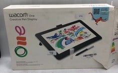 WACOM ONE GEN 1 – DRAWING TABLET WITH SCREEN, STYLUS PEN BATTERY-FREE & PRESSURE-SENSITIVE, COMPATIBLE WITH WINDOWS, MAC & ANDROID, FULL HD RESOLUTION, PERFECT TABLET FOR DRAWING OR REMOTE WORKING.: