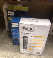 QUANTITY OF ITEMS TO INCLUDE WAHL CHROMIUM 11-IN-1 MULTIGROOM, EYEBROW CUTTING ABILITY, BODY TRIMMERS, MEN’S BEARD TRIMMER, STUBBLE TRIMMING, BODY SHAVING, FACE GROOMING, FULLY WASHABLE, MALE GROOMIN