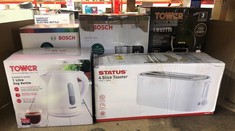 QUANTITY OF ITEMS TO INCLUDE STATUS ATLANTA 4 SLICE TOASTER | 1300W WHITE | 4SLWHTATLANTAX4: LOCATION - C RACK