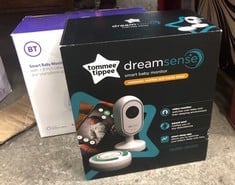 TOMMEE TIPPEE DREAMSENSE APP-ENABLED SMART BABY MONITOR, HD REMOTE TILT AND PAN NIGHT-VISION CAMERA, 2-WAY AUDIO, INTELLIGENT PARENT POD FOR CUSTOMISABLE ALERTS AND SLEEP TRACKING , WHITE + BT SMART