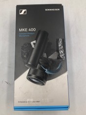 SENNHEISER MKE 400 SHOTGUN MICROPHONE - BLACK.: LOCATION - TOP 50 RACK