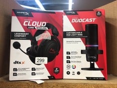 QUANTITY OF ASSORTED ITEMS TO INCLUDE HYPERX CLOUD GAMING HEADSET : LOCATION - D RACK