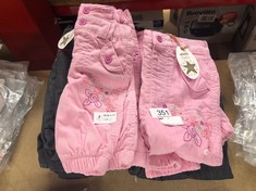 QUANTITY OF BABY JEANS TO INCLUDE PINK CORD TROUSER JOGGER:: LOCATION - D RACK