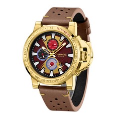 GAMAGES OF LONDON LIMITED EDITION HAND ASSEMBLED AERO GLIDER AUTOMATIC BROWN - SKU: GA1753 RRP £705:: LOCATION - D RACK