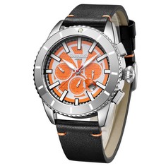 GAMAGES OF LONDON LIMITED EDITION HAND ASSEMBLED BOLD AUTOMATIC SILVER ORANGE - SKU: GA1951 RRP £805:: LOCATION - D RACK