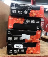 WARRIOR RAW PROTEIN FLAPJACKS  12 BARS X 75G EACH  PACKED WITH 20G OF PROTEIN  LOW SUGAR, HIGH IN FIBRE (SALTED CARAMEL). - BEST BEFORE JULY 2024:: LOCATION - E RACK
