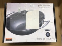 LE CREUSET TOUGHENED NON-STICK WOK WITHOUT LID - 28 CM.: LOCATION - F RACK