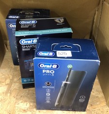 QUANTITY OF ITEMS TO INCLUDE ORAL-B SMART 6 ELECTRIC TOOTHBRUSH FOR ADULTS, APP CONNECTED HANDLE, 3 TOOTHBRUSH HEADS & TRAVEL CASE, 5 MODES, TEETH WHITENING, 2 PIN UK PLUG, 6000N: LOCATION - F RACK